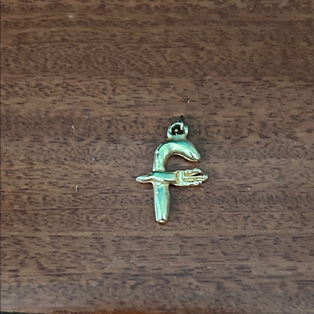 Susan Alexandra Letter 'f' Initial Charm Pendant